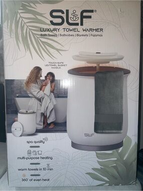 Brand New! Unopened LF Luxury Towel Warmer - White with Gray Accent